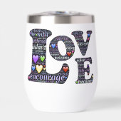 LOVE thermische getumbler (Voorkant)