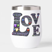 LOVE thermische getumbler (Achterkant)