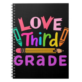 Love Third Grade | Cute Gift | Voor de school Notitieboek
