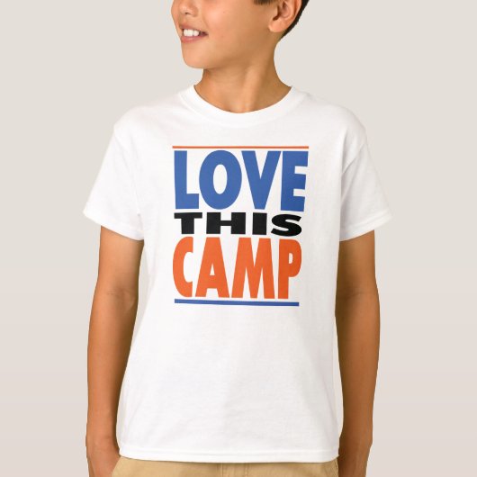 Love This Camp - Cool Kinder Summer Camp T Shirt (Voorkant)