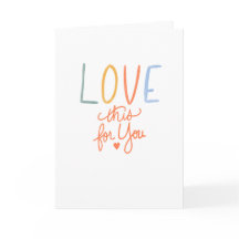 Love This For You Handlettered Felicitaties