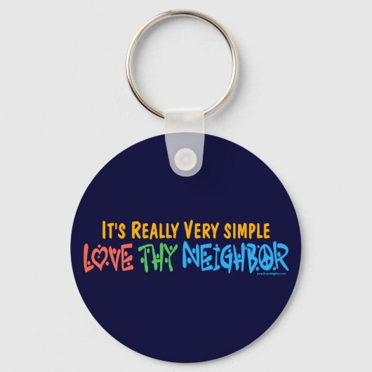 Love Thour Bour - Heart, Peace Sign Sleutelhanger (Voorkant)