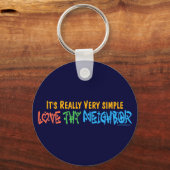 Love Thour Bour - Heart, Peace Sign Sleutelhanger (Voorkant)