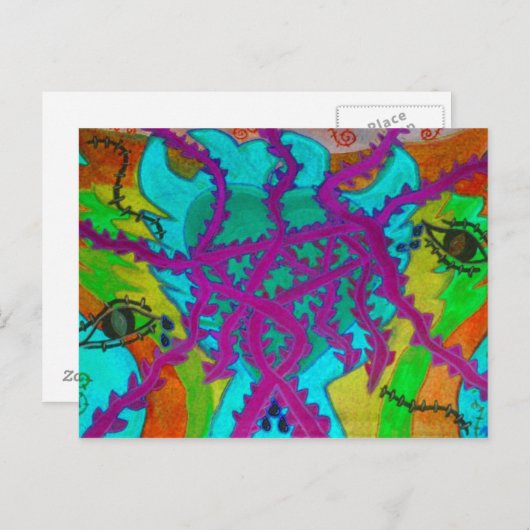 Love Through Thorns Briefkaart (Voorkant / Achterkant)