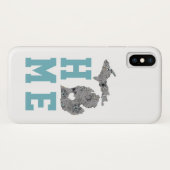 Love Thuis Staat Michigan Grijs Blauw Klaprozen Bl Case-Mate iPhone Case (Achterkant (horizontaal))