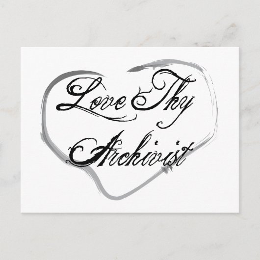 Love Thy Archivist Briefkaart (Voorkant)