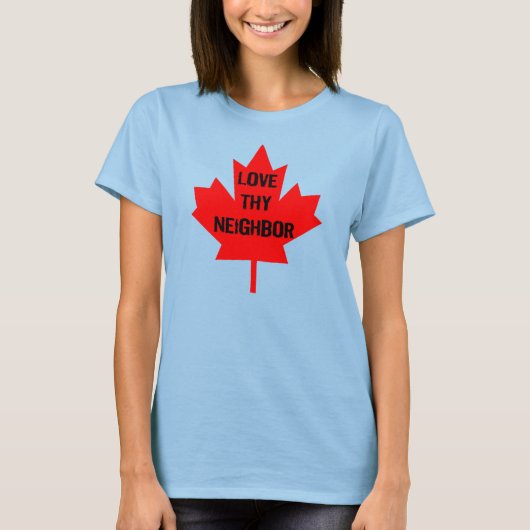 Love Thy Bour Canada T-Shirt (Voorkant)