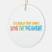 Love Thy Bour Keramisch Ornament (Links)
