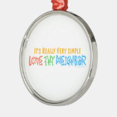 Love Thy Bour Metalen Ornament (Links)