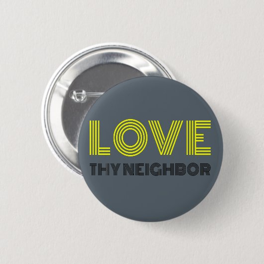 Love Thy Bour Ronde Button 5,7 Cm (Voorkant /achterkant)