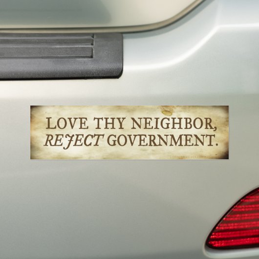 Love Thy Bumpersticker (Op auto)