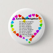 Love Thy Buurman Ronde Button 5,7 Cm (Voorkant)