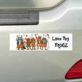 Love Thy Frogz - Bumpersticker (Op auto)