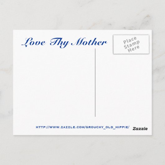 Love Thy Moeder Briefkaart (Achterkant)