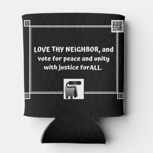 Love Thy Neighbor - koelbox met attitude Blikjeskoeler (Achterkant)