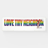 Love Thy Neighbor Spandoek (Horizontaal)
