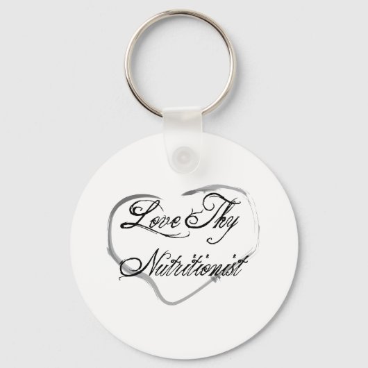 Love Thy Nutritionist Sleutelhanger (Voorkant)