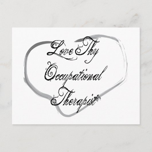 Love Thy Occupational Therapist Briefkaart (Voorkant)