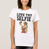 LOVE THY SELFIE Vrouwen grappig T-shirt & sweatshi (Voorkant)