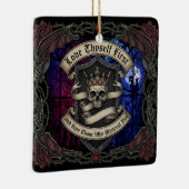 Love Thyself First Keramisch Ornament (Rechts)