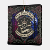 Love Thyself First Keramisch Ornament (Links)