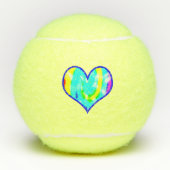 Love TieDye Heart Tennisballen (Voorkant)