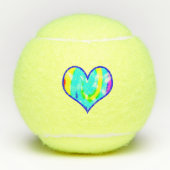 Love TieDye Heart Tennisballen (Voorkant)