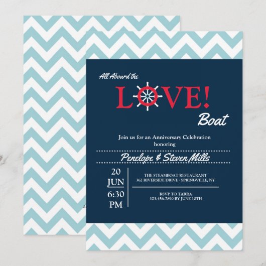 Love Tiller uitnodiging (Voorkant / Achterkant)