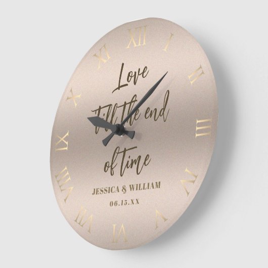 Love Time Blush Weddenschap Jubileum Chic Keepomwi Grote Klok (Hoek)