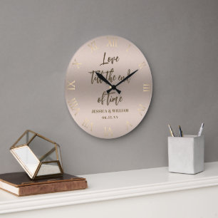 Love Time Blush Weddenschap Jubileum Chic Keepomwi Grote Klok