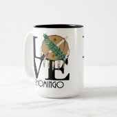 LOVE Tishomingo 15oz Tweekleurige Koffiemok (Voorkant links)
