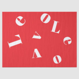 "Love" Tissue paper Tissuepapier