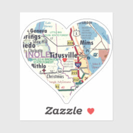 Love Titusville Florida Sticker