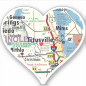 Love Titusville Florida Sticker (Voorkant)