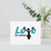 Love to Cheer Briefkaart (Staand voorkant)