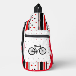 "Love to Cycle" Afdrukken Gesneden naaizak Sling Bag