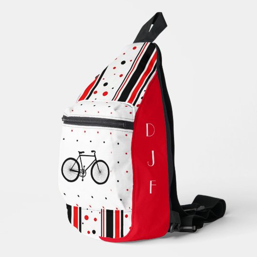 "Love to Cycle" Afdrukken Gesneden naaizak Sling Bag (Rechterhoek)