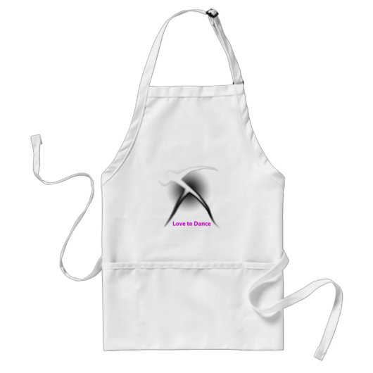 Love to Dance Apron Standaard Schort (Voorkant)