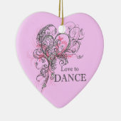 Love to Dance Heart Ornament (Rechts)