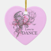 Love to Dance Heart Ornament (Voorkant)