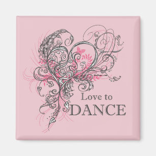 Love to Dance Magnet (aanpasbaar)
