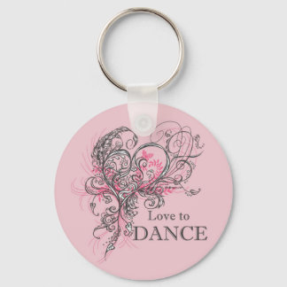 Love to Dance Sleutelhanger (aanpasbaar)