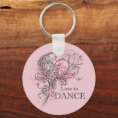 Love to Dance Sleutelhanger (aanpasbaar) (Voorkant)