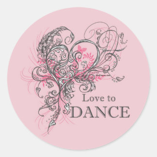 Love to Dance Sticker (aanpasbaar)