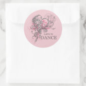 Love to Dance Sticker (aanpasbaar) (Tas)