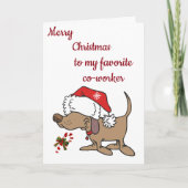 **LOVE TO MY FAVORITE CO-WORKER FEESTDAGEN KAART (Voorkant)
