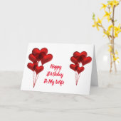 **LOVE TO MY WIFE** ON YOUR BIRTHDAY KAART (Gele Bloem)