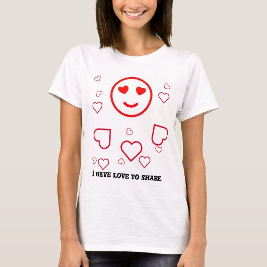 Love to share t-shirt (Voorkant)