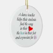 Love to Teach Dance Ornament (Rechts)