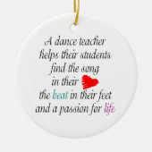Love to Teach Dance  Ornament (Voorkant)